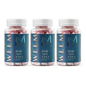 WEEM Hair Skin & Nails Gummies – Pack of 3
