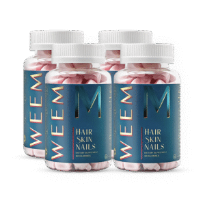 WEEM Hair Skin & Nails Gummies – Pack of 4