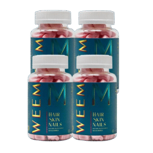 WEEM Hair Skin & Nails Gummies – Pack of 4